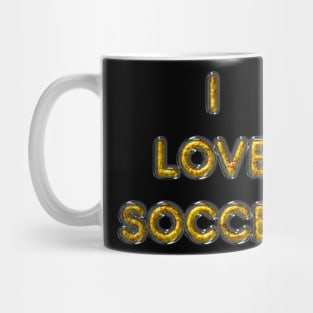 I Love Soccer - Yellow Mug